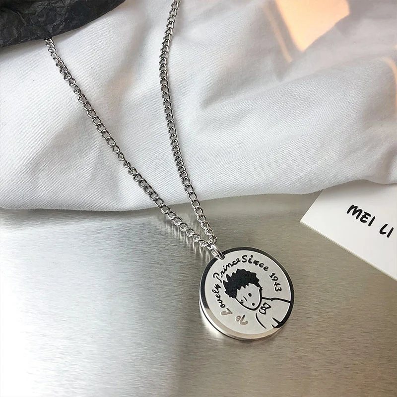 Little Prince Hip Hop Necklace Cool Girl Trendy Personality Pendant Accessories Couple Little Princess Necklace Wholesale
Little Prince Hip Hop Necklace Cool Girl Trendy Personality Pendant Accessories Couple Little Princess Necklace Wholesale