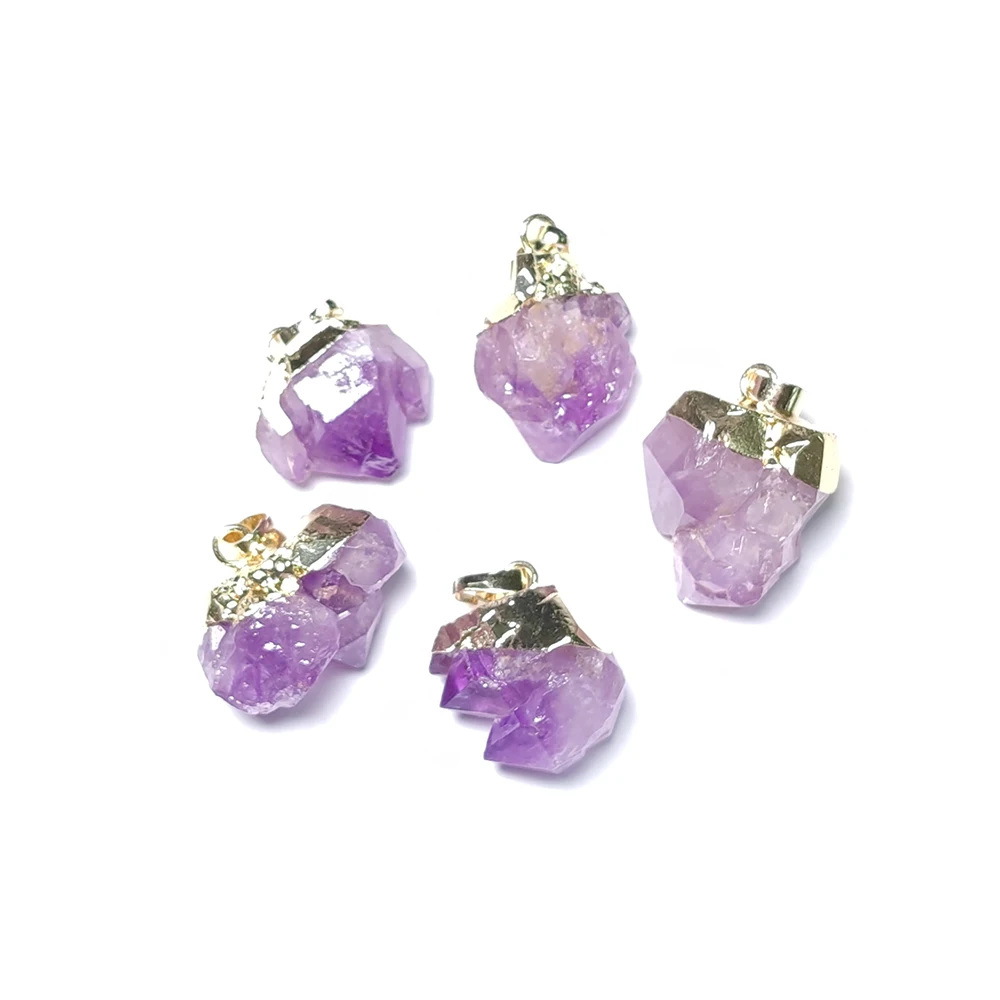 ShinyGem 1 шт. sirрегулярные Натуральный Аметист Кристалл Кулон позолоченный камень DIY ювелирных изделий ожерелье серьги для женщин
ShinyGem 1 шт. sirрегулярные Натуральный Аметист Кристалл Кулон позолоченный камень DIY ювелирных изделий ожерелье серьги для женщин