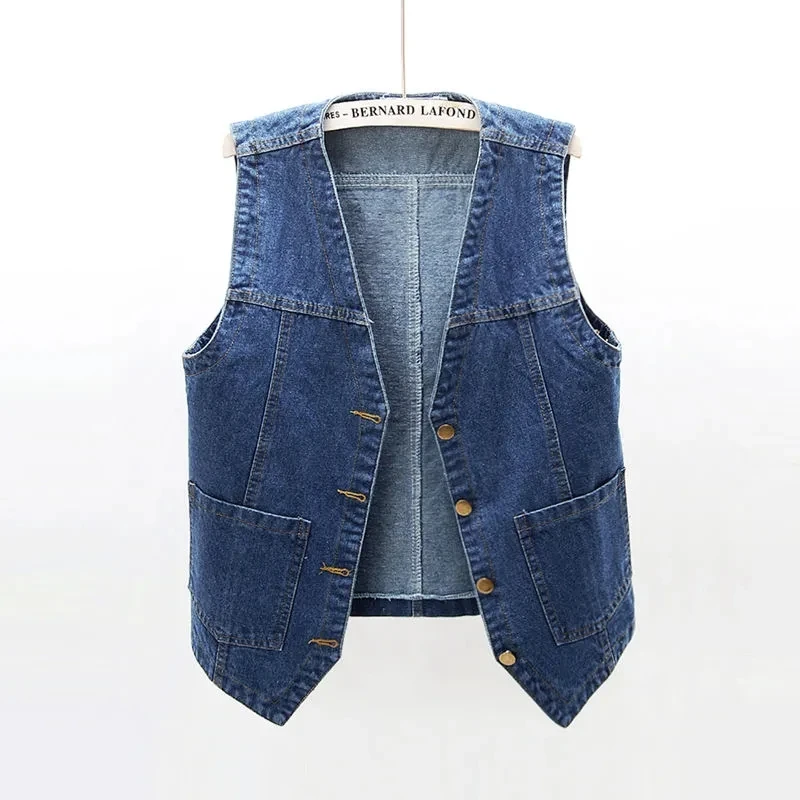 Denim Waistcoat Vest Women Short Spring Summer Loose Korean BF Sleeveless Jeans Jacket Veste femme Tops Sleeveless Coat Tide W46
Denim Waistcoat Vest Women Short Spring Summer Loose Korean BF Sleeveless Jeans Jacket Veste femme Tops Sleeveless Coat Tide W46