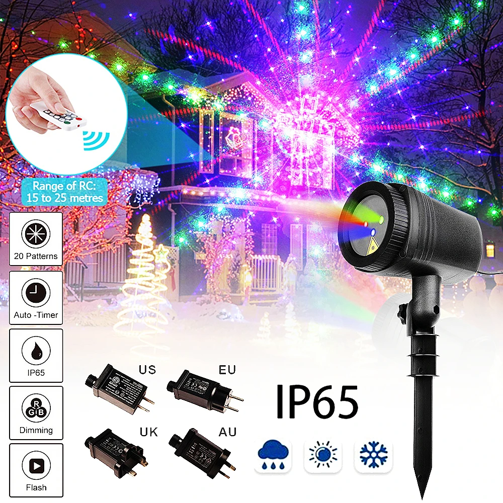 20 RGB Christmas Laser Light Projector Outdoor Garden Waterproof Ddecor Lights Arvore De Natal Jardin Villa House Holiday Lampka
20 RGB Christmas Laser Light Projector Outdoor Garden Waterproof Ddecor Lights Arvore De Natal Jardin Villa House Holiday Lampka