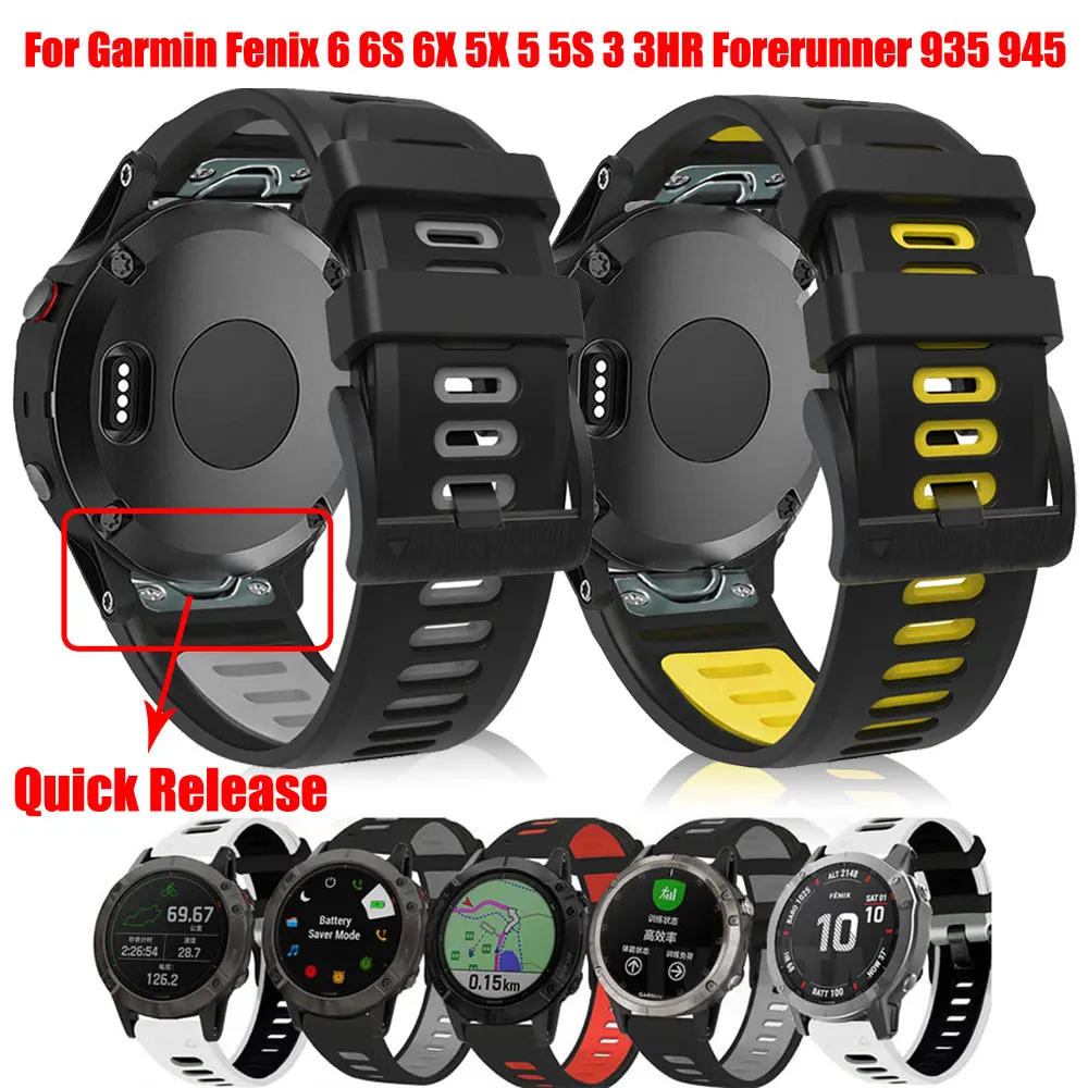 Ремешок Quickfit для наручных часов, силиконовый браслет для Garmin Fenix 6 6 Pro/Fenix 6X 5X 5X Plus 3 3HR, пористый, с защитой от пота, 26 22 мм
Ремешок Quickfit для наручных часов, силиконовый браслет для Garmin Fenix 6 6 Pro/Fenix 6X 5X 5X Plus 3 3HR, пористый, с защитой от пота, 26 22 мм