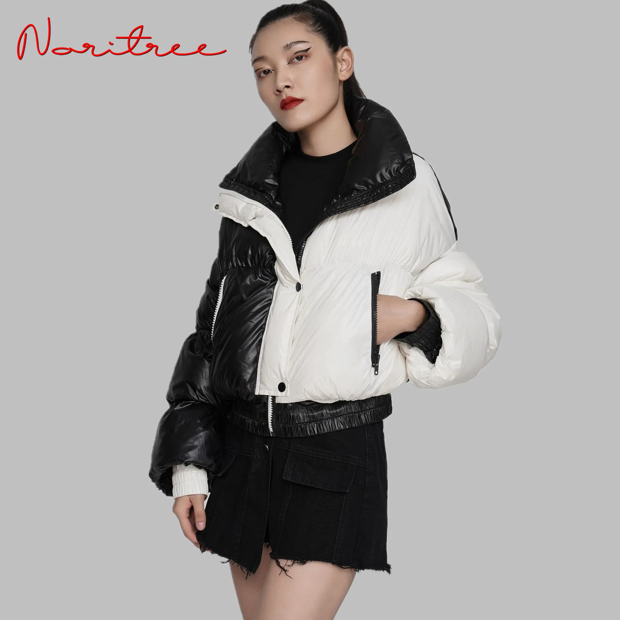 European and American High Quality Women's Down Coat Female Hit Color Warm Down Jacket Windproof Hooded Down Parkas WY479
European and American High Quality Women's Down Coat Female Hit Color Warm Down Jacket Windproof Hooded Down Parkas WY479