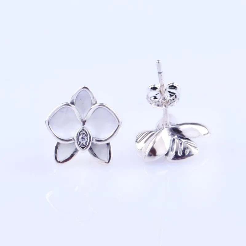 Original 925 Sterling Silver Pan Earring Fresh And Fashionable White Orchid Pan Earrings For Women Wedding Gift Fashion Jewelry
Original 925 Sterling Silver Pan Earring Fresh And Fashionable White Orchid Pan Earrings For Women Wedding Gift Fashion Jewelry