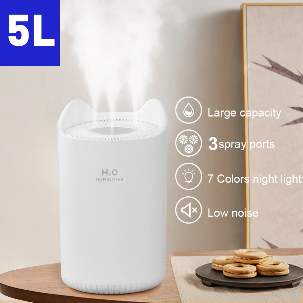 5L Larger Air Humidifier Essential Oil Aroma Diffuser Led Ultrasonic Humidifier With Intelligent Remote Control Humidificador
5L Larger Air Humidifier Essential Oil Aroma Diffuser Led Ultrasonic Humidifier With Intelligent Remote Control Humidificador