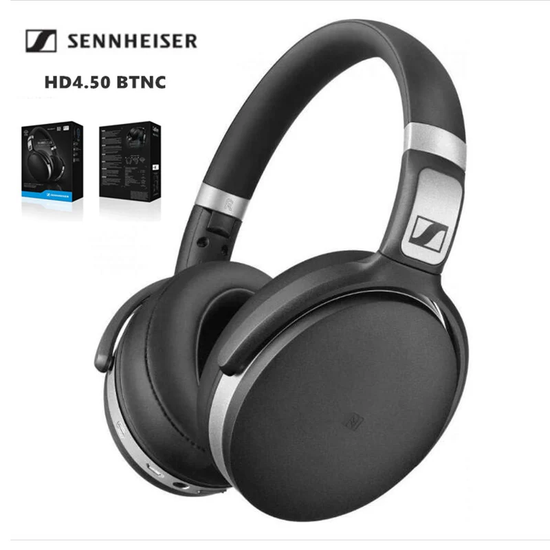 Беспроводные bluetooth-наушники Sennheiser HD4.50 BTNC с глубокими басами и шумоизоляцией