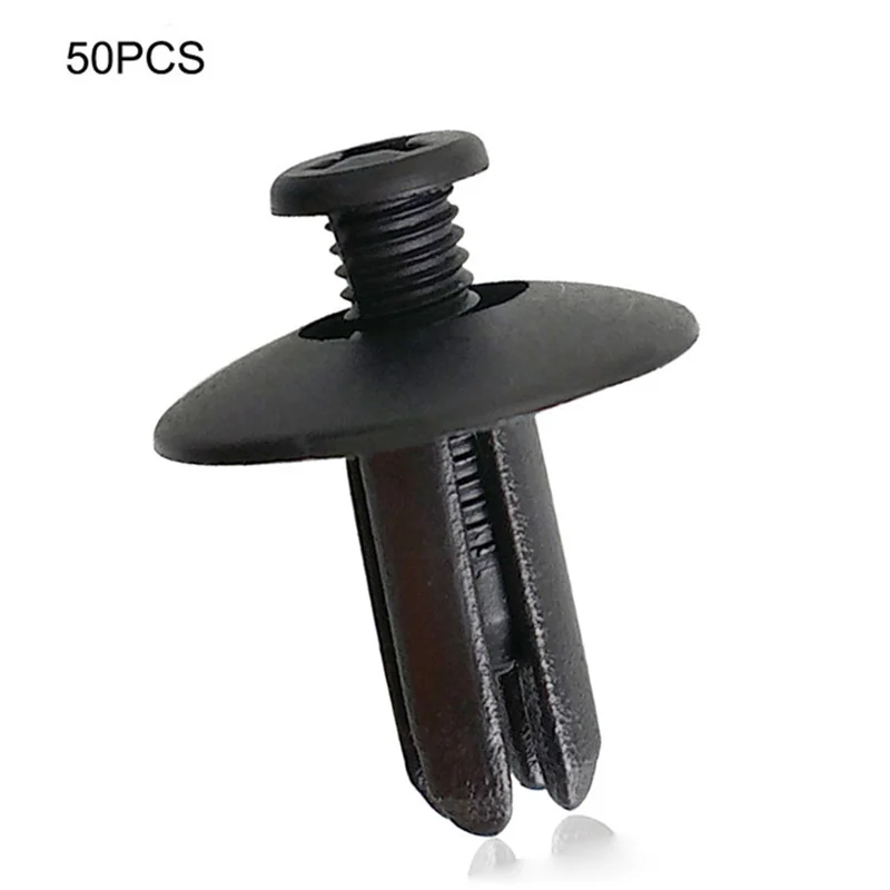 Roof Car Rivets Fender Nylon Fastener Clips Black Replacement Kit 50pcs Part 8mm Hole Universal Push Type Retainer
Roof Car Rivets Fender Nylon Fastener Clips Black Replacement Kit 50pcs Part 8mm Hole Universal Push Type Retainer