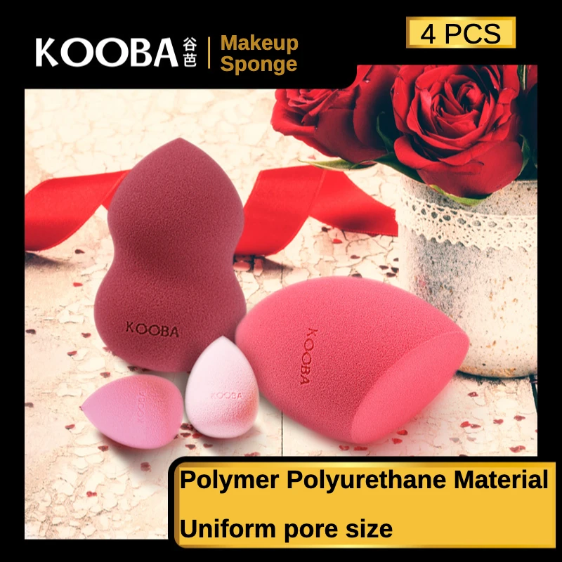 KOOBA 4pcs Makeup Sponge Cosmetic Puff Wet&Dry Use Make Up Blending Tools For Liquid Cream Foundation Gift for Her
KOOBA 4pcs Makeup Sponge Cosmetic Puff Wet&Dry Use Make Up Blending Tools For Liquid Cream Foundation Gift for Her