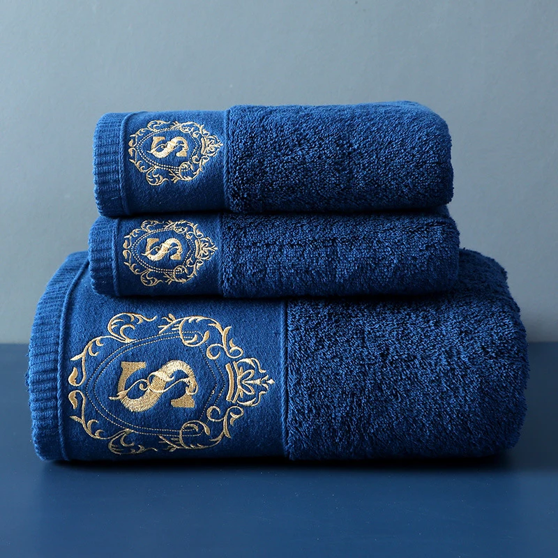 

2022New High-grade 100% Cotton Luxury Towels Bathroom Face Bath Towel Set Soft Five Star Hotel Towel adults Serviette 80x160cm