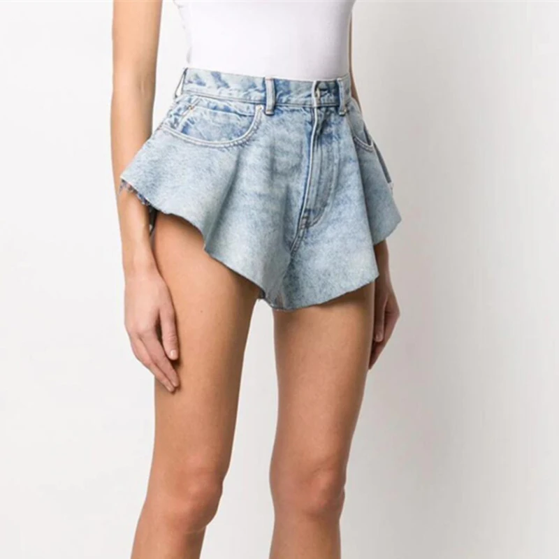 2021 New Summer Fashion Mesh Clothing Light Blue Denim Washed Pockets Zippers Shorts Female Bottoms Jean Shorts
2021 New Summer Fashion Mesh Clothing Light Blue Denim Washed Pockets Zippers Shorts Female Bottoms Jean Shorts