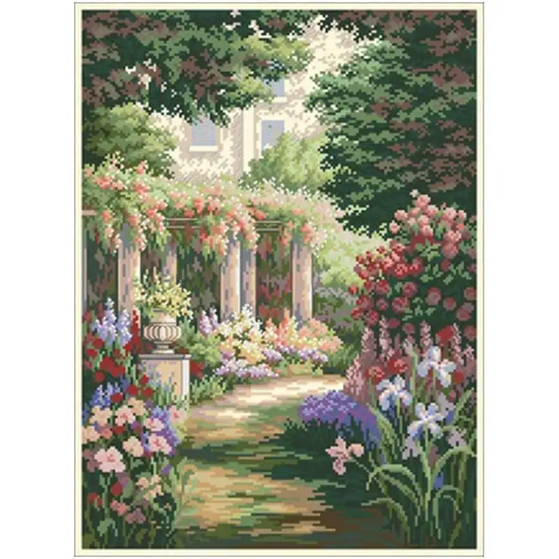 Flower Path patterns Counted Cross Stitch 11CT 14CT 18CT DIY Cross Stitch Kits Embroidery Needlework Sets home decor
Flower Path patterns Counted Cross Stitch 11CT 14CT 18CT DIY Cross Stitch Kits Embroidery Needlework Sets home decor