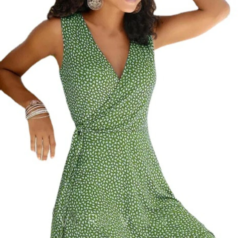 Floral Boho Dress Lady Sleeveless V-Neck Loose A-line Vintage Tank Dress Summer Women Fashion Casual Belted Mini Dress Vestidos 
Floral Boho Dress Lady Sleeveless V-Neck Loose A-line Vintage Tank Dress Summer Women Fashion Casual Belted Mini Dress Vestidos