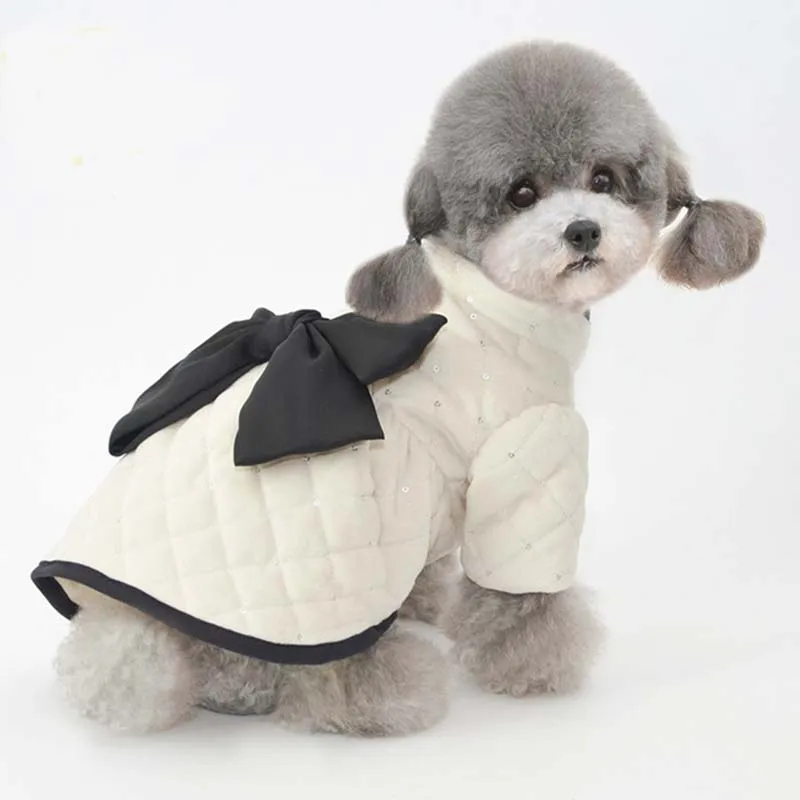 Autumn and winter warm pet cotton dress dog cotton clothing pet warm plus velvet cat small dog clothes
Autumn and winter warm pet cotton dress dog cotton clothing pet warm plus velvet cat small dog clothes