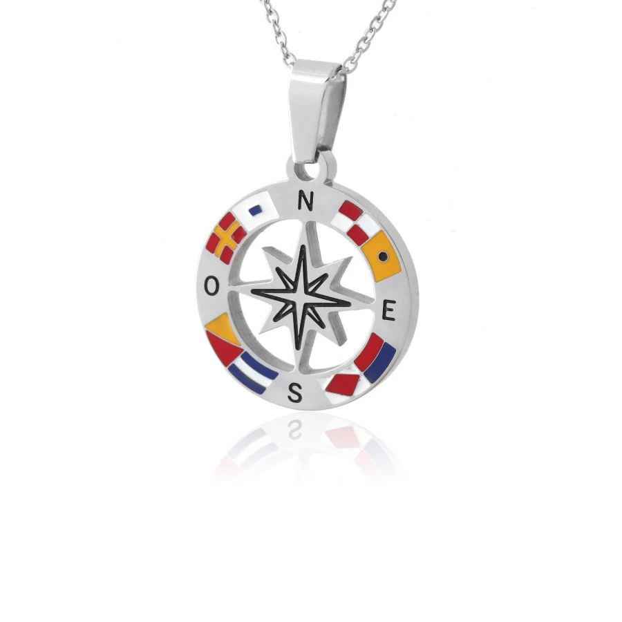 Runda Fashion Men's and Women's Jewelry Set Compass Necklace Keychain Enamel Stainless Steel Jewelry Couple Holiday Gift
Runda Fashion Men's and Women's Jewelry Set Compass Necklace Keychain Enamel Stainless Steel Jewelry Couple Holiday Gift
