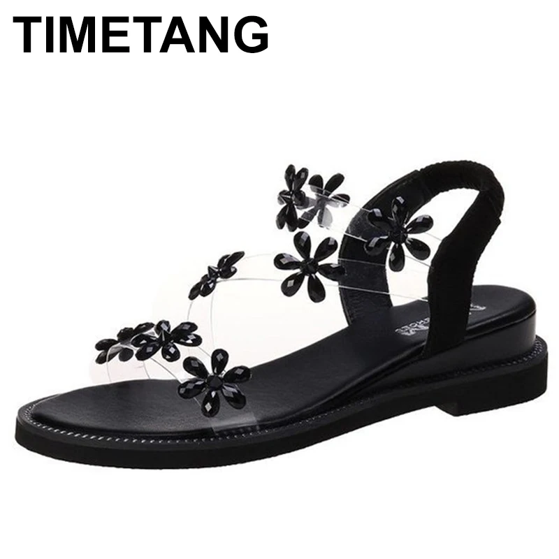 TIMETANGNew Summer Women Elegant Sandals Heels Lady Fashion Flowers Flat Shoes Femme Casual Girls Wedges Platform 4cm Zapatos
TIMETANGNew Summer Women Elegant Sandals Heels Lady Fashion Flowers Flat Shoes Femme Casual Girls Wedges Platform 4cm Zapatos