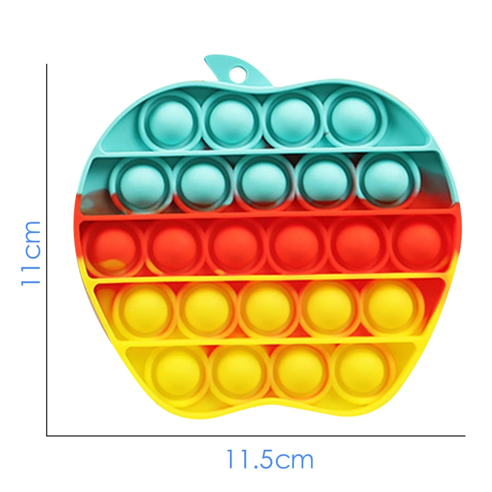 Desktop Fun Apple Shaped Push Bubble Silicone Toys Children Adult Stress Reliever Squeeze Board Game
Desktop Fun Apple Shaped Push Bubble Silicone Toys Children Adult Stress Reliever Squeeze Board Game
