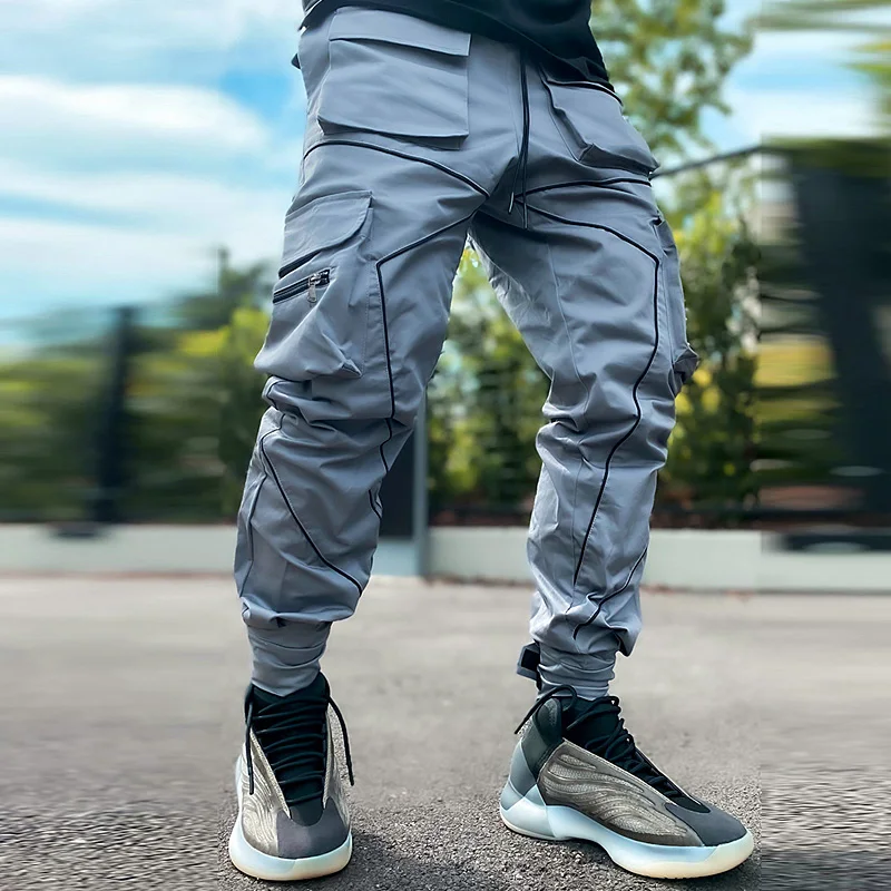 Men's Hip Hop Cargo Pants Joggers Gym Fitness Sweatpants Overalls Men Reflective Streetwear Fashions Sport Casual Trousers
Men's Hip Hop Cargo Pants Joggers Gym Fitness Sweatpants Overalls Men Reflective Streetwear Fashions Sport Casual Trousers