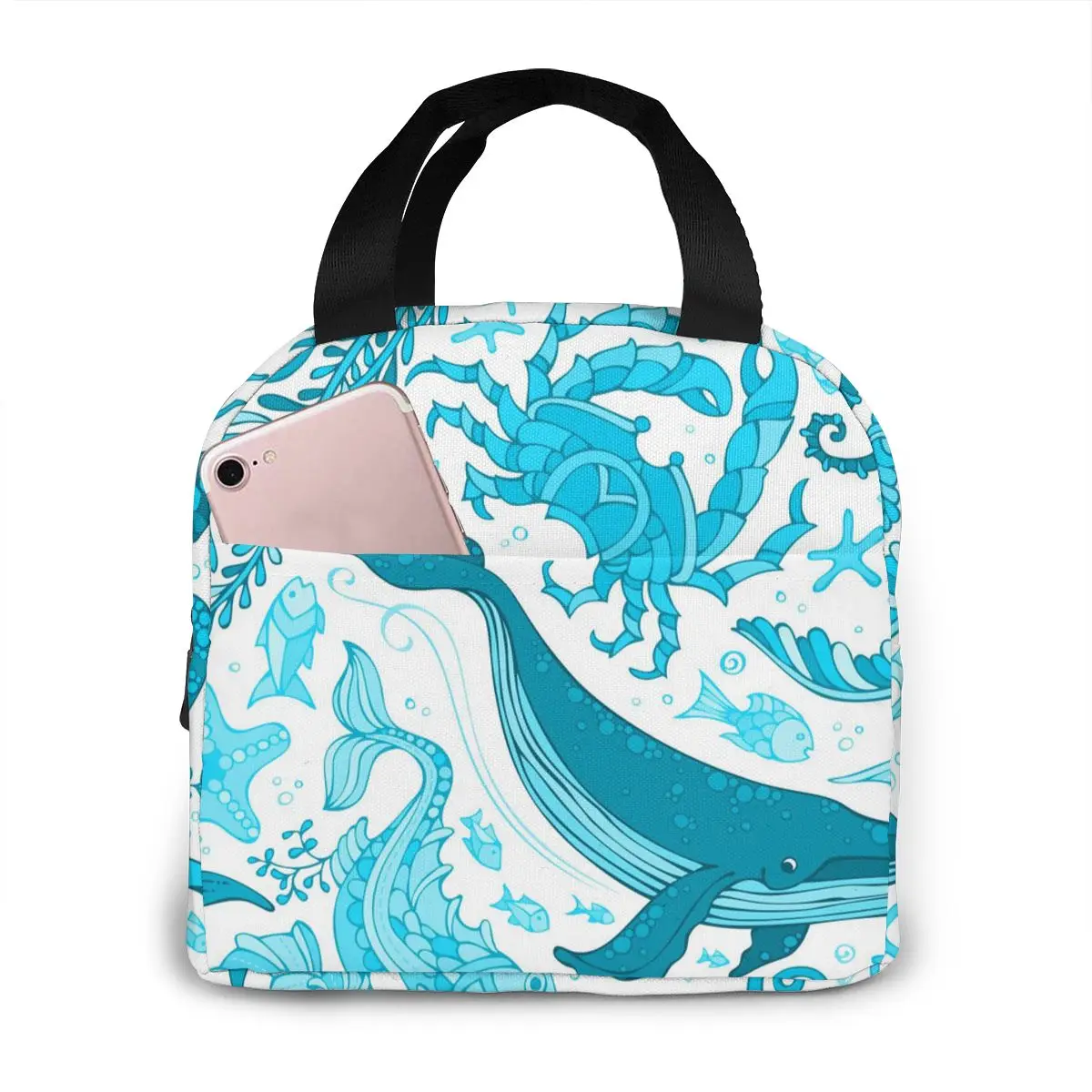 Blue Sea Life Boundless Background Lunch Bag Portable Insulated Thermal Cooler Bento Lunch Box Tote Picnic Storage Bag Pouch
Blue Sea Life Boundless Background Lunch Bag Portable Insulated Thermal Cooler Bento Lunch Box Tote Picnic Storage Bag Pouch
