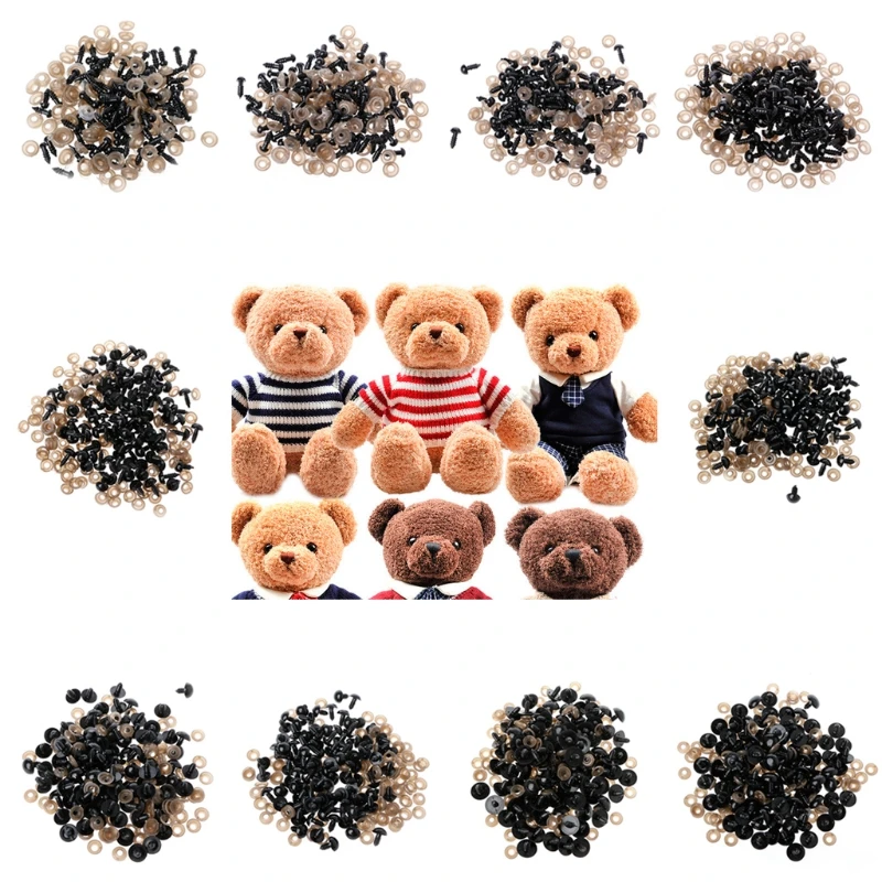 New 100Pcs/Bag DIY Doll Toy Eyes Black Plastic Safety Eyes Puppets Doll with Washers, Funny Educational Toys Games Toys Children
New 100Pcs/Bag DIY Doll Toy Eyes Black Plastic Safety Eyes Puppets Doll with Washers, Funny Educational Toys Games Toys Children