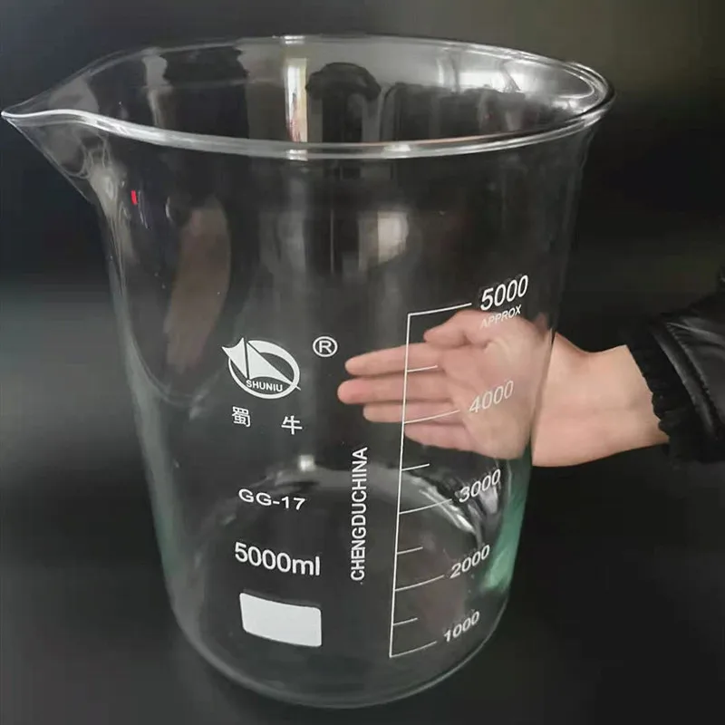 1pcs/set High Quakity 5000ml Glass Beaker Graduated Transparent Borosilicate Glass Beaker 
1pcs/set High Quakity 5000ml Glass Beaker Graduated Transparent Borosilicate Glass Beaker