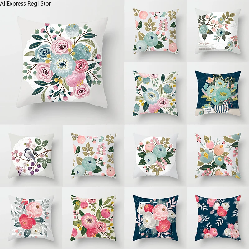 Flora Pattern Throw Pillow Case Vintage Watercolor Flora Bird Cushion Covers for Home Sofa Chair Decorative Pillowcases
Flora Pattern Throw Pillow Case Vintage Watercolor Flora Bird Cushion Covers for Home Sofa Chair Decorative Pillowcases