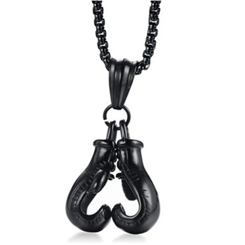Luxury Fashion Boxing Gloves Pendant Necklace Personality Men's Hip Hop Punk Cool Personality Sports Necklace Jewelry 
Luxury Fashion Boxing Gloves Pendant Necklace Personality Men's Hip Hop Punk Cool Personality Sports Necklace Jewelry
