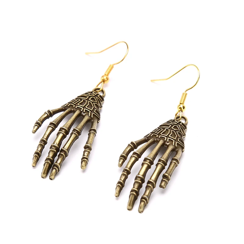1 Pair Punk Metal Earring Halloween Day Vintage Carved Bone Skull Skeleton Hands Spider Earrings Big Punk Men Women Ear Jewelry
1 Pair Punk Metal Earring Halloween Day Vintage Carved Bone Skull Skeleton Hands Spider Earrings Big Punk Men Women Ear Jewelry