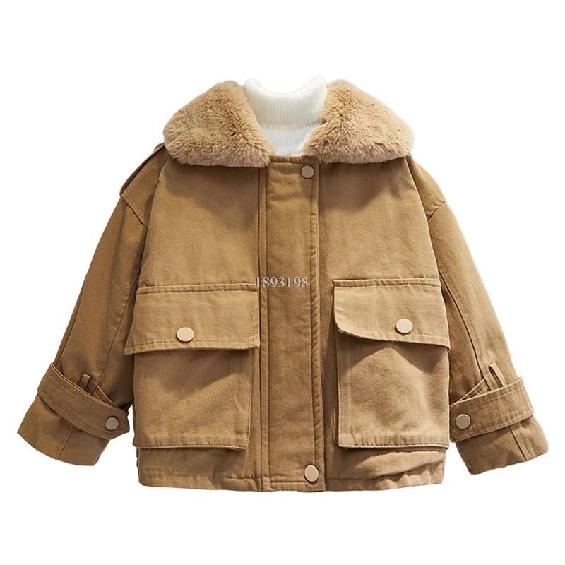 2021 Winter Children Plus Velvet Jacket New Korean Fashion Mink Fur Collar Boy Warm Cotton Coats Kids Thick Pakras
2021 Winter Children Plus Velvet Jacket New Korean Fashion Mink Fur Collar Boy Warm Cotton Coats Kids Thick Pakras