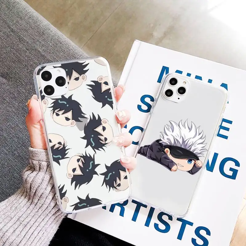 Jujutsu Kaisen cute anime cartoon Phone Case Transparent for iPhone 7 8 11 12 13 mini pro X XS XR MAX Plus
Jujutsu Kaisen cute anime cartoon Phone Case Transparent for iPhone 7 8 11 12 13 mini pro X XS XR MAX Plus