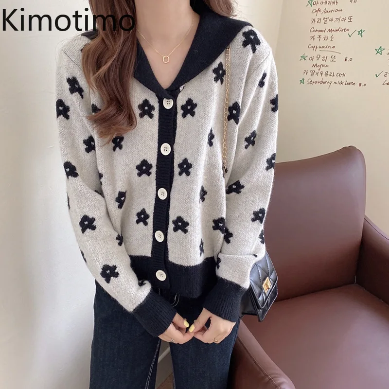 Kimotimo Print Cardigan Crop Top Women 2021 Autumn Loose Long-sleeved Sweater Korean Sweet Sailor Collar Jacquard Cute Cardigans
Kimotimo Print Cardigan Crop Top Women 2021 Autumn Loose Long-sleeved Sweater Korean Sweet Sailor Collar Jacquard Cute Cardigans