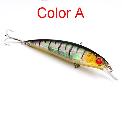 11CM 13.4G Minnow Fishing lures Lake Swimbait Fishing hook Artificial Tackle Simulation Fish Skin Vivid Wobbler Lip piece lures
11CM 13.4G Minnow Fishing lures Lake Swimbait Fishing hook Artificial Tackle Simulation Fish Skin Vivid Wobbler Lip piece lures