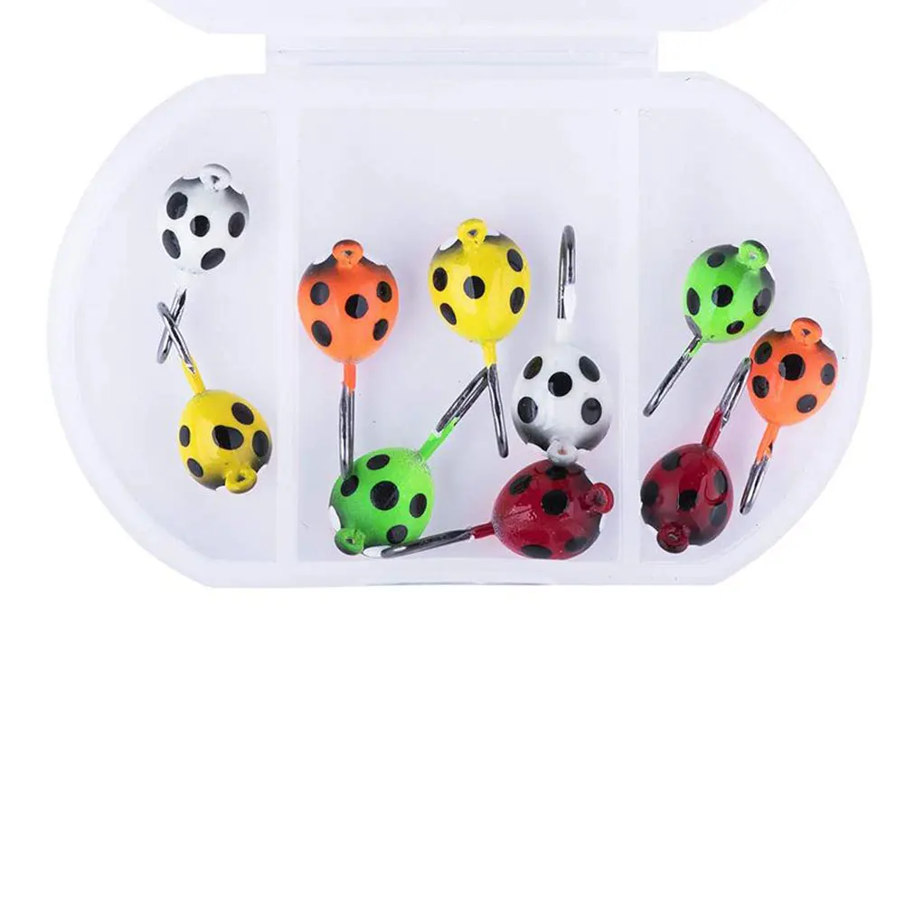 10PCS Winter Ice Fishing Jig Set Beetle Artificial Shaped Ice Hook Colorful Lures for Pool Lake Ocean Fishing Tackle Accessories
10PCS Winter Ice Fishing Jig Set Beetle Artificial Shaped Ice Hook Colorful Lures for Pool Lake Ocean Fishing Tackle Accessories