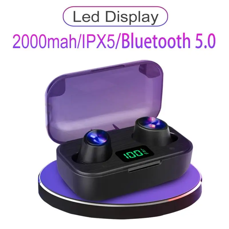 F6 TWS Bluetooth-compatible Earphone LED Power Display Wireless V5.0 In-ear 6D strong deep bass Headset HiFi gaming headphone
F6 TWS Bluetooth-compatible Earphone LED Power Display Wireless V5.0 In-ear 6D strong deep bass Headset HiFi gaming headphone