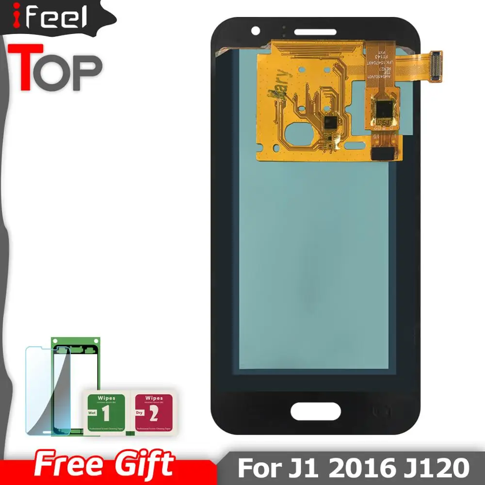Super AMOLED ЖК дисплей для Samsung Galaxy J1 J120 2016 J120F J120H J120M дигитайзер сенсорного экрана в