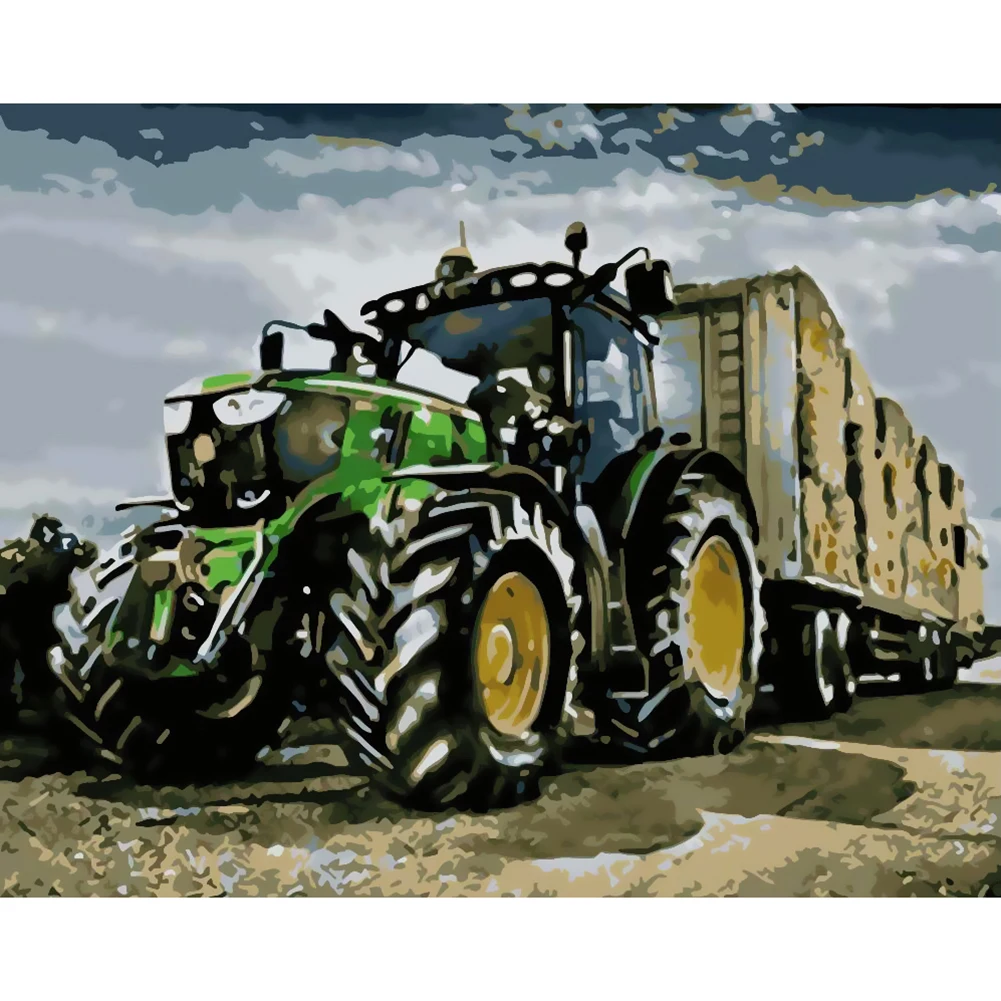 DIY digital painting truck painting hand-painted home decoration gift canvas painting mural with numbers
DIY digital painting truck painting hand-painted home decoration gift canvas painting mural with numbers