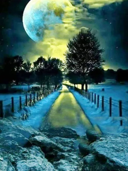 Diy Diamond Painting Girl Heart Color Blue Series Beautiful Scenery Night View Moon Full of Flowers Tree Hanging Painting 
Diy Diamond Painting Girl Heart Color Blue Series Beautiful Scenery Night View Moon Full of Flowers Tree Hanging Painting