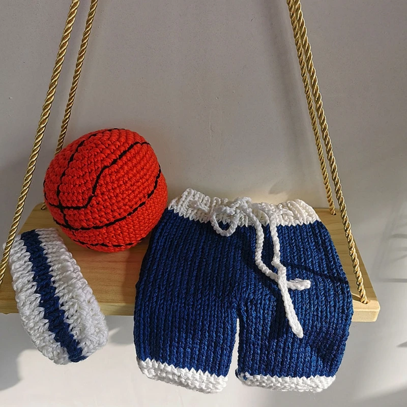 3Pcs Baby Basketball Crochet Knit Hat Pants Set Newborn Photography Props Infants Photo Shooting Cap Shorts Ball Kit
3Pcs Baby Basketball Crochet Knit Hat Pants Set Newborn Photography Props Infants Photo Shooting Cap Shorts Ball Kit