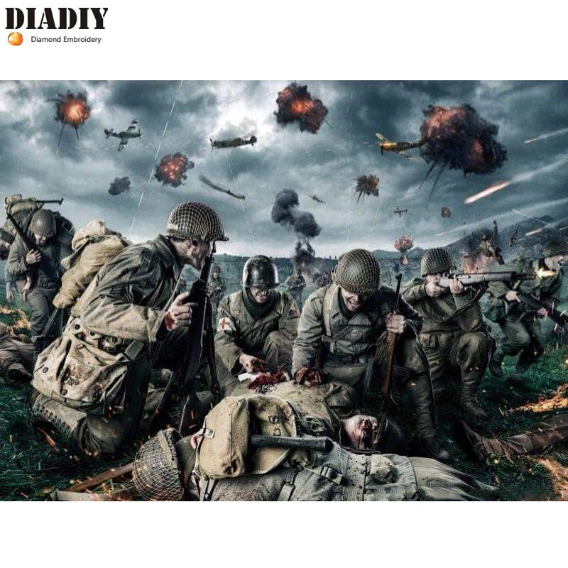 Full Square Diamond 5D DIY Diamond Painting war 3D Embroidery Cross Stitch Mosaic Home Decor
Full Square Diamond 5D DIY Diamond Painting war 3D Embroidery Cross Stitch Mosaic Home Decor