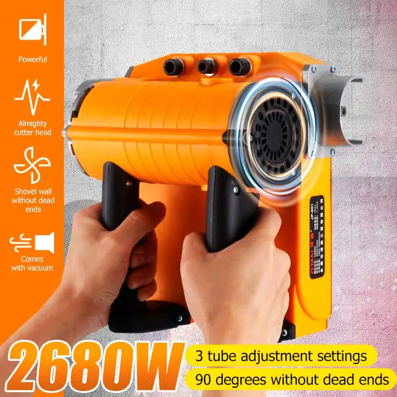 2680W Electric Wall Planer Variable Speed Hand Held Power Tool Wood Cutting High Efficiency Planer Plane Wide Pure Copper Motor
2680W Electric Wall Planer Variable Speed Hand Held Power Tool Wood Cutting High Efficiency Planer Plane Wide Pure Copper Motor