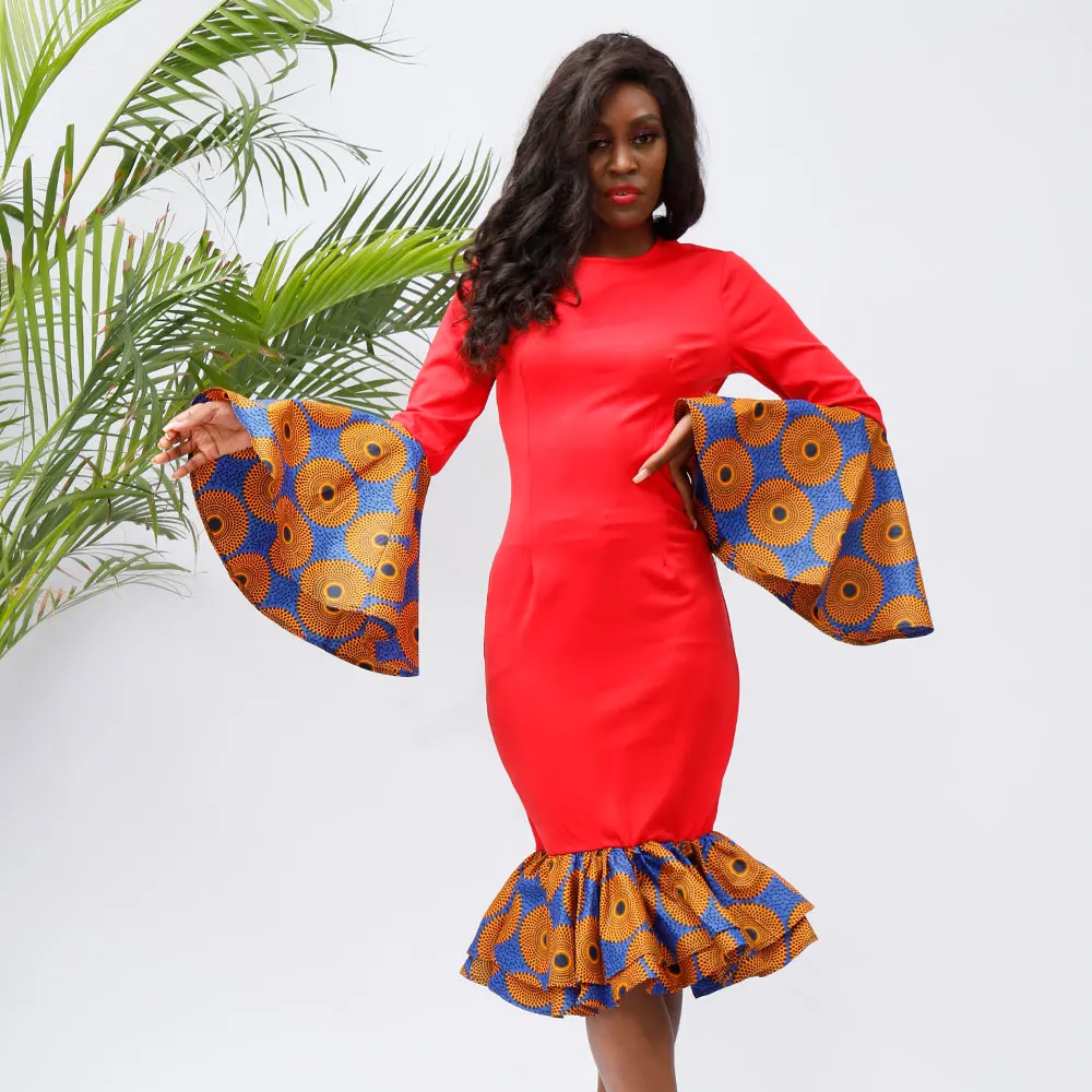 African Dresses For Women Winter Long Sleeve Dress Cotton Wax Print dress Ankara dresses elastic slim dress for women
African Dresses For Women Winter Long Sleeve Dress Cotton Wax Print dress Ankara dresses elastic slim dress for women