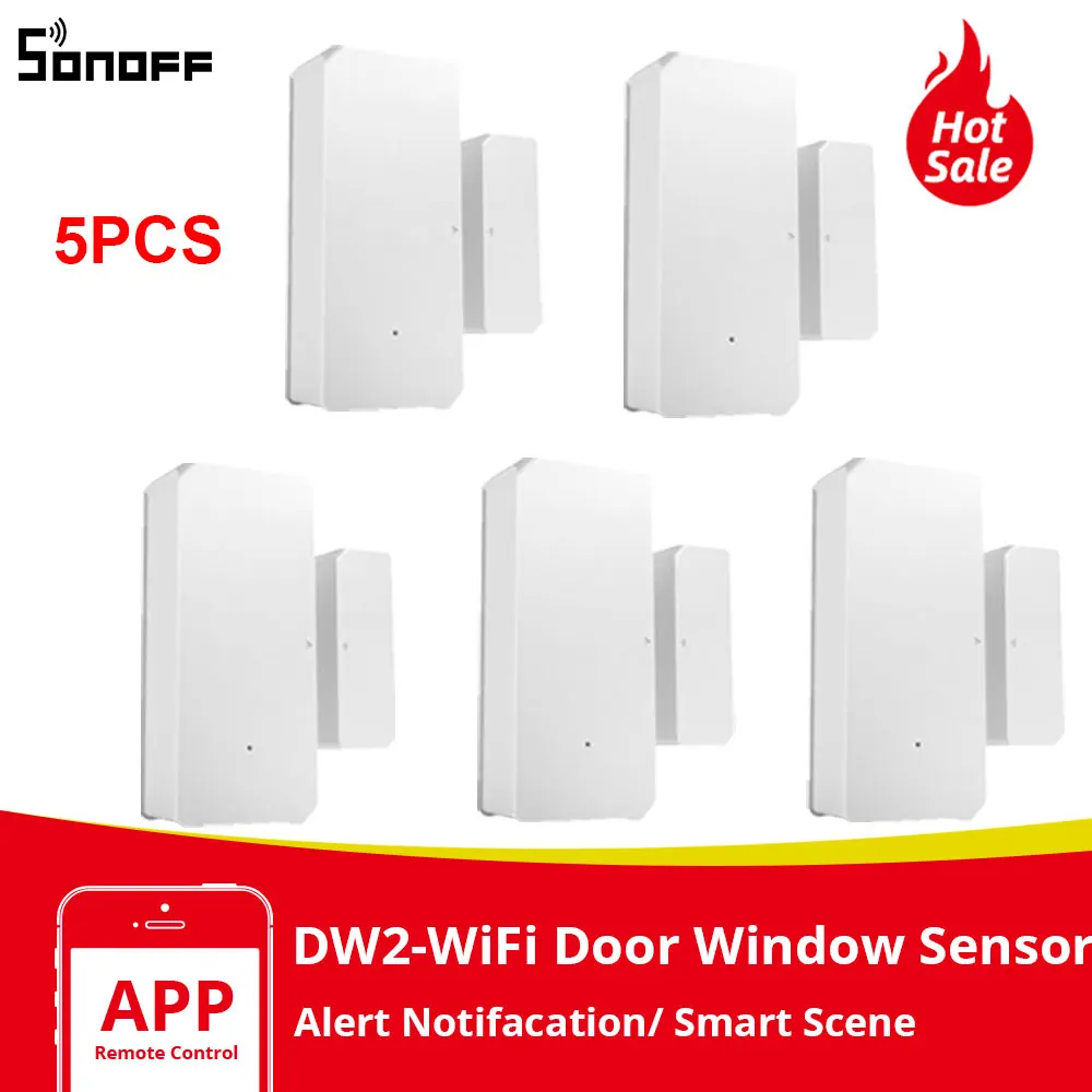 Фото 1/2/3/5/10 шт. Itead SONOFF DW2 умная зеркальная дверь окно Dedector e WeLink уведомления App