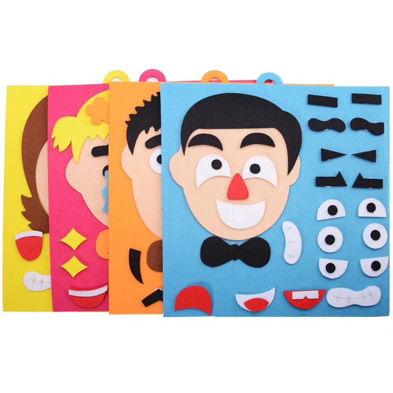 Children Learning Funny Set Kid DIY Toys Emotion Change Puzzle Toys Baby Creative Facial Expression Improve Hands-on Ability Toy
Children Learning Funny Set Kid DIY Toys Emotion Change Puzzle Toys Baby Creative Facial Expression Improve Hands-on Ability Toy