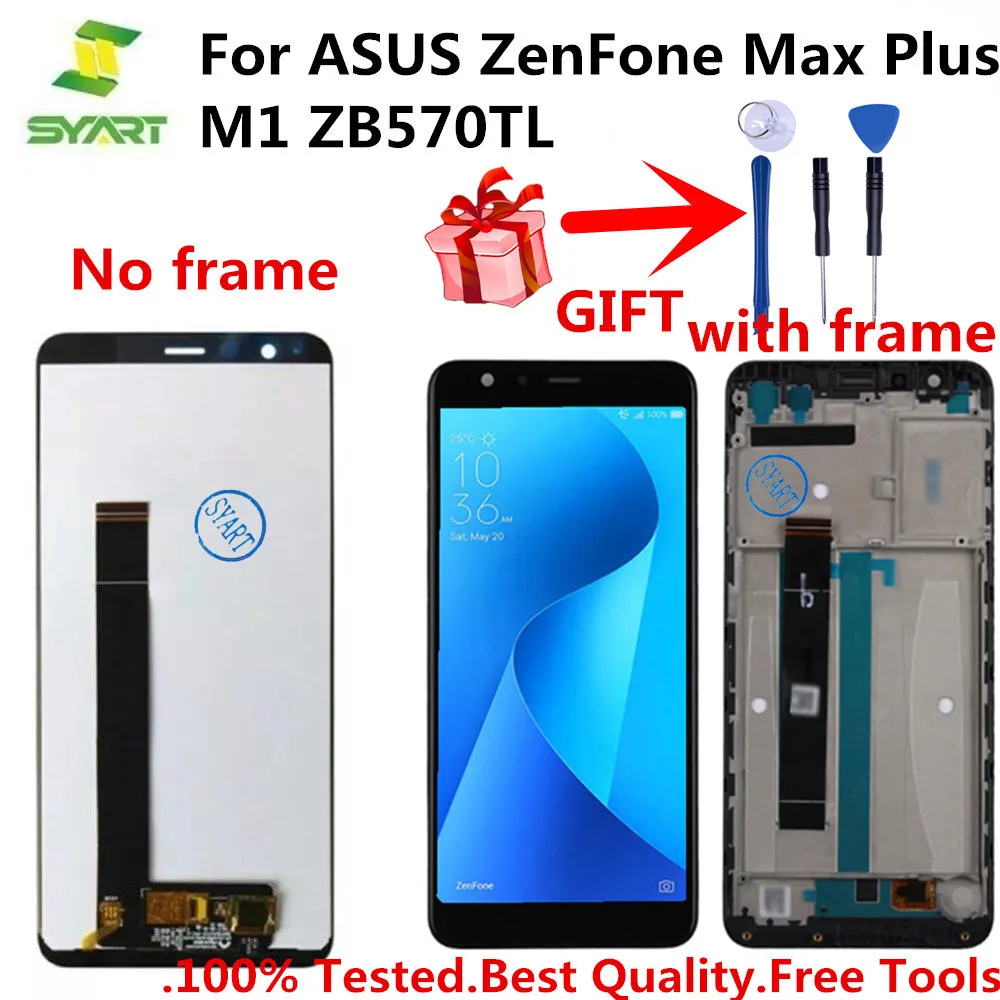 

LCD Display For ASUS ZenFone Max Plus M1 ZB570TL Touch Screen Digitizer Assembly + Tools For Asus X018D X018DC 5.7" LCD Screen