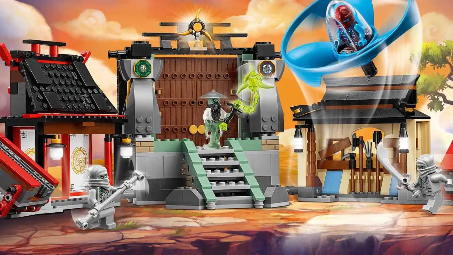 Конструктор Аэроджитцу: Поле битвы 10527 (70590) Ninja NinjaGo Ниндзяго Ниндзя блочный