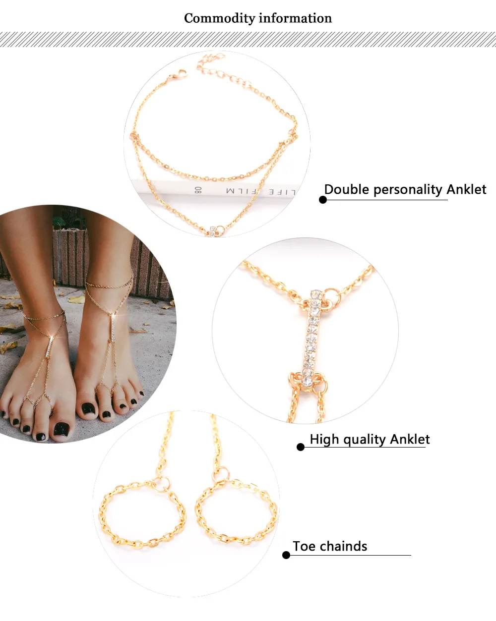 Gothic minimalist jewelry 2020 new light anklet high heels beach accessories gold expensive gas full rhinestone fashion anklet
Gothic minimalist jewelry 2020 new light anklet high heels beach accessories gold expensive gas full rhinestone fashion anklet