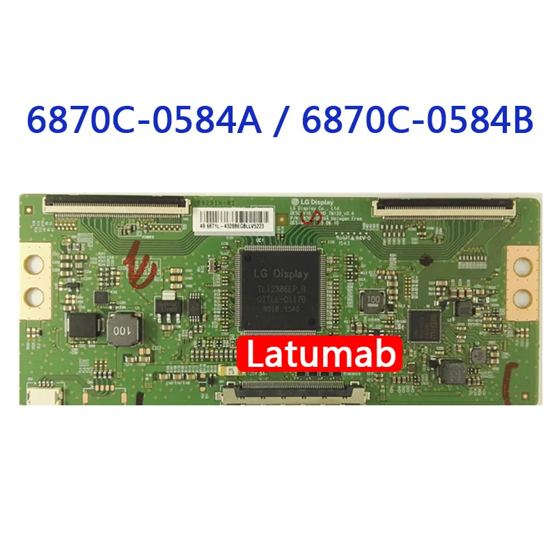 Latumab Original T-Con Board 6870C-0584A / 6870C-0584B Logic Board for LG 43" 49" 55" TV
Latumab Original T-Con Board 6870C-0584A / 6870C-0584B Logic Board for LG 43" 49" 55" TV