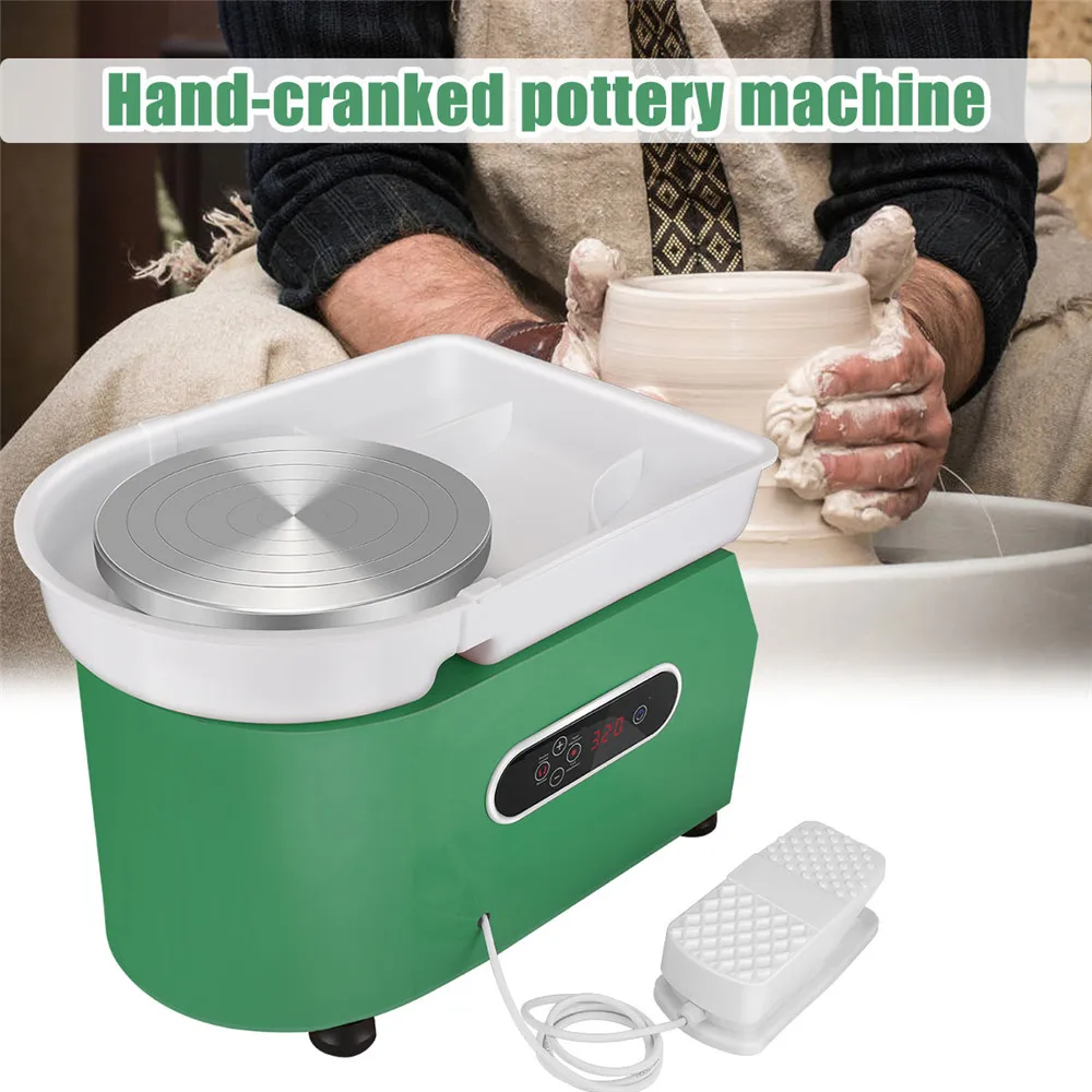 Electric Pottery Wheel With LCD Display 25CM 350W Brushless Pottery Forming Pottery Ceramic Works Clay Crafts DIY Craft Tool Kit
Electric Pottery Wheel With LCD Display 25CM 350W Brushless Pottery Forming Pottery Ceramic Works Clay Crafts DIY Craft Tool Kit