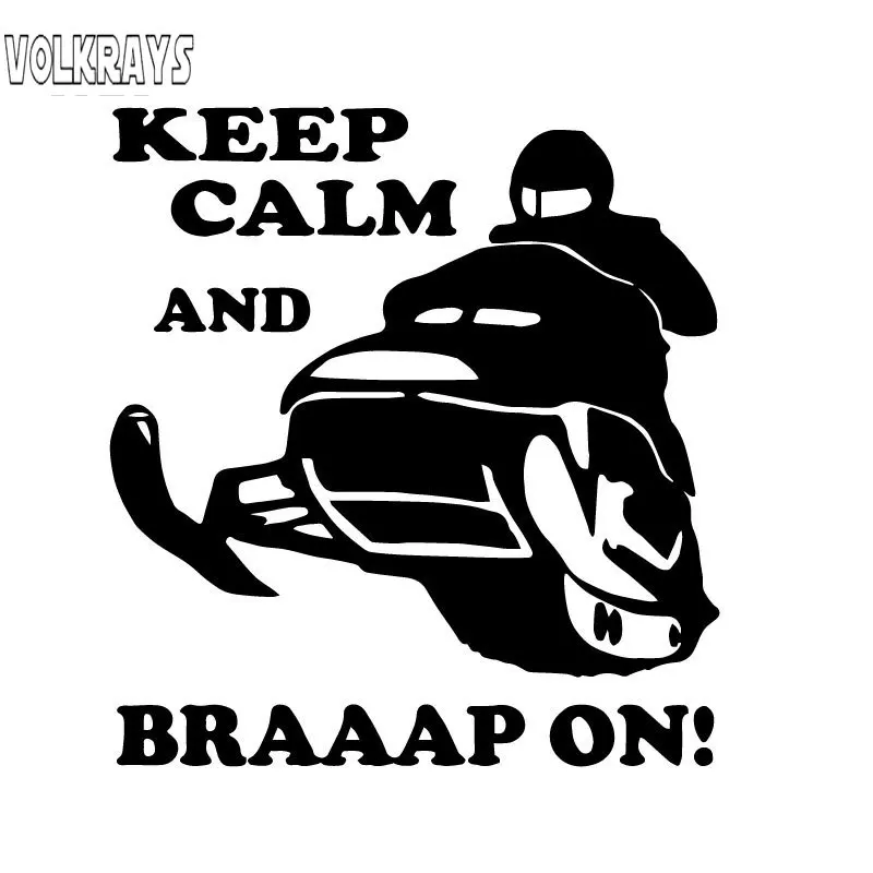 Volkrays креативные автомобильные стикеры снегоход Keep Calm BRAAAAP на узоре аксессуары Отражающая виниловая наклейка черный/серебристый, 14 см * 12 см
Volkrays креативные автомобильные стикеры снегоход Keep Calm BRAAAAP на узоре аксессуары Отражающая виниловая наклейка черный/серебристый, 14 см * 12 см