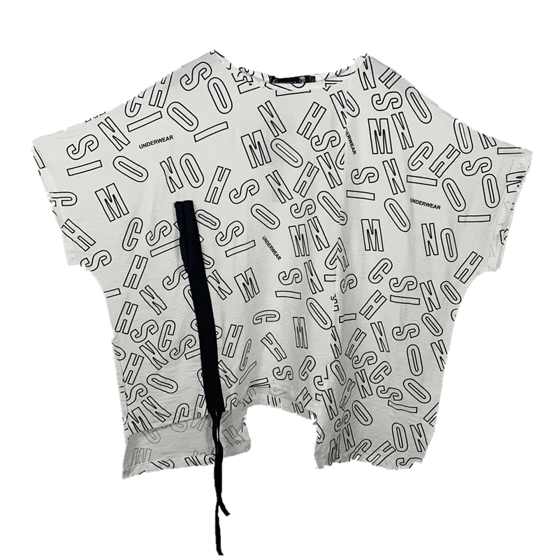 Summer new original tide brand loose round neck short sleeve bottoming shirt personality letter irregular cotton and linen tide
Summer new original tide brand loose round neck short sleeve bottoming shirt personality letter irregular cotton and linen tide