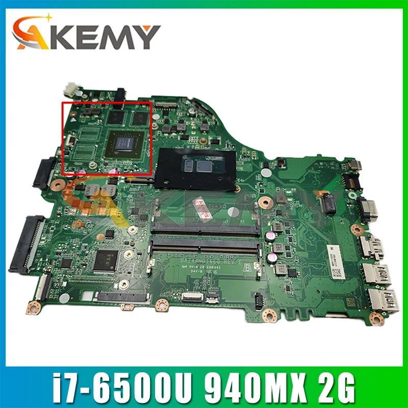 Для Acer Aspire E5-575 F5-573 E5-575G F5-573G Материнская плата ноутбука ZAA X32 DAZAAMB16E0 W/ i7-6500U 940MX 2G-GPU 100% полностью протестирована
Для Acer Aspire E5-575 F5-573 E5-575G F5-573G Материнская плата ноутбука ZAA X32 DAZAAMB16E0 W/ i7-6500U 940MX 2G-GPU 100% полностью протестирована