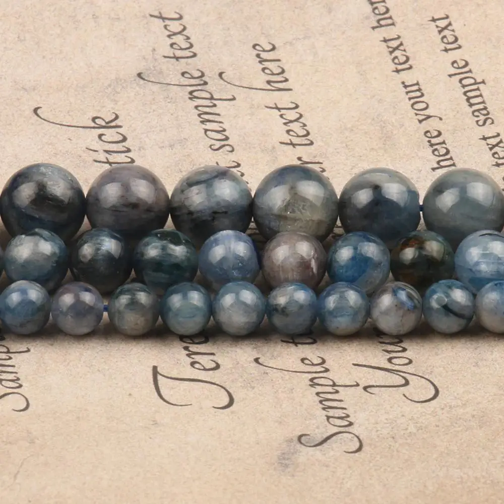 Natural Stone Bue Kyanite Gem Round Beads for Jewelry Making DIY Handmade Bracelet Necklace 6 8 10mm Loose Beads Wholesale 15''
Natural Stone Bue Kyanite Gem Round Beads for Jewelry Making DIY Handmade Bracelet Necklace 6 8 10mm Loose Beads Wholesale 15''